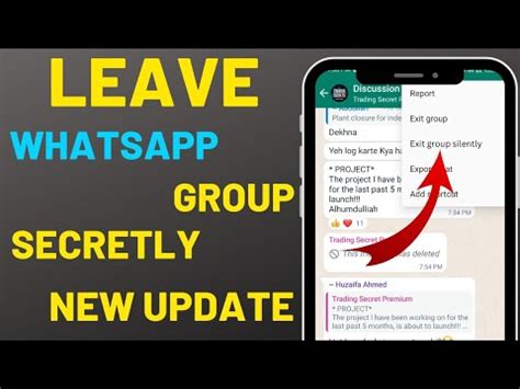 Tap on the <b>WhatsApp</b> <b>Group</b> that you want to <b>leave</b>. . If someone leaves a whatsapp group can they see previous messages